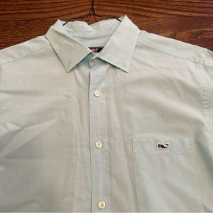 Turquoise Vineyard Vines Men’s Tucker Button Down Dress Shirt Size M